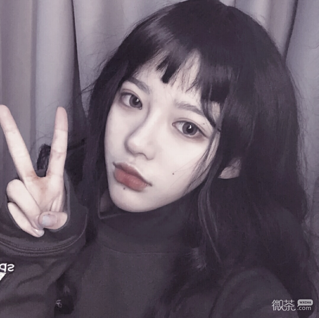 微信小清新森系可爱女头
