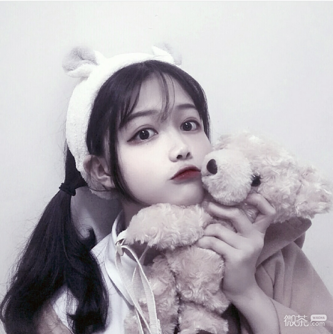 微信小清新森系可爱女头