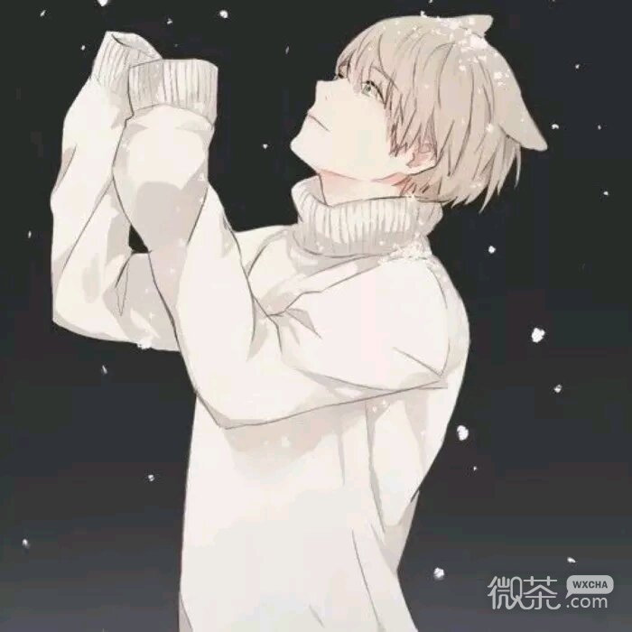 微信好看暖男二次元男头