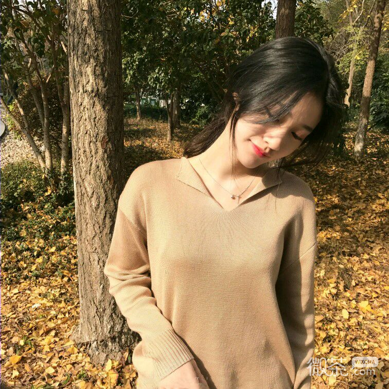 微信时尚小清新可爱女头