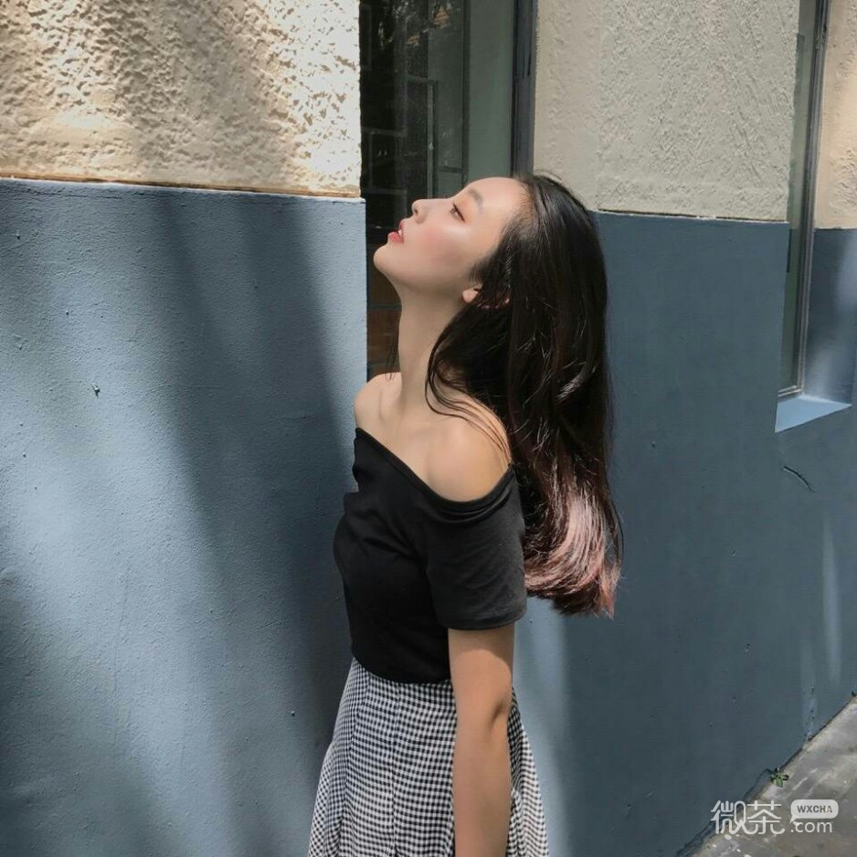 微信时尚小清新可爱女头