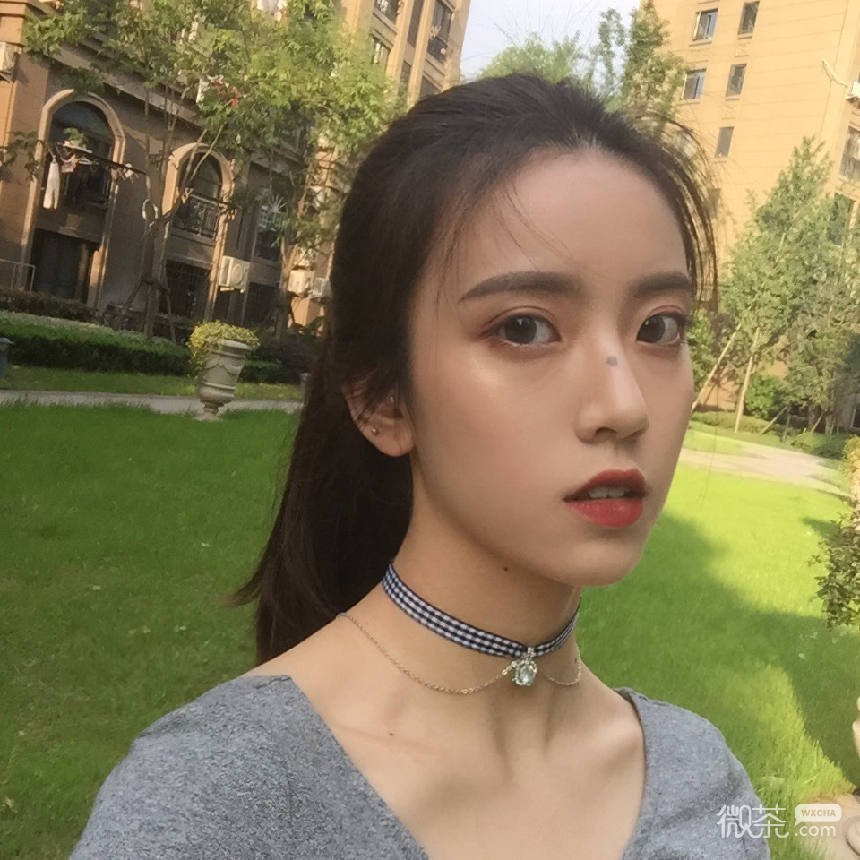 微信时尚小清新可爱女头