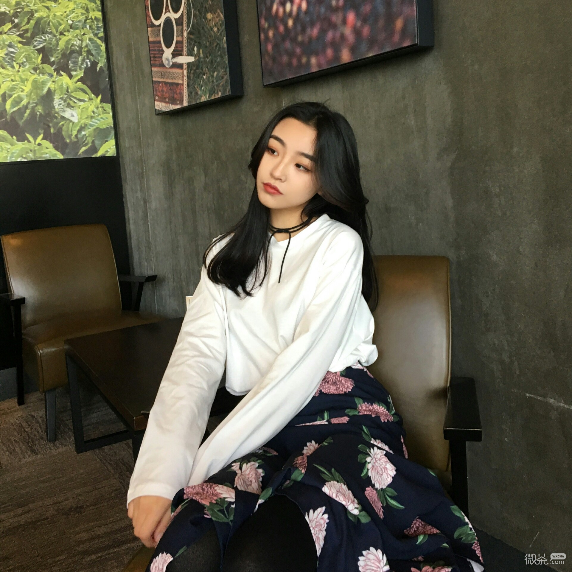 微信时尚迷人清新女头