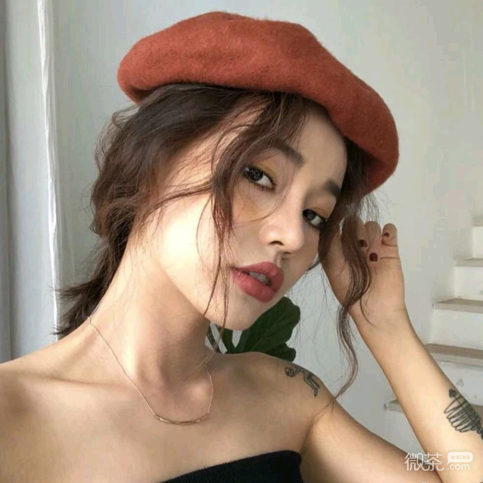 微信俏皮简洁时尚清新女头