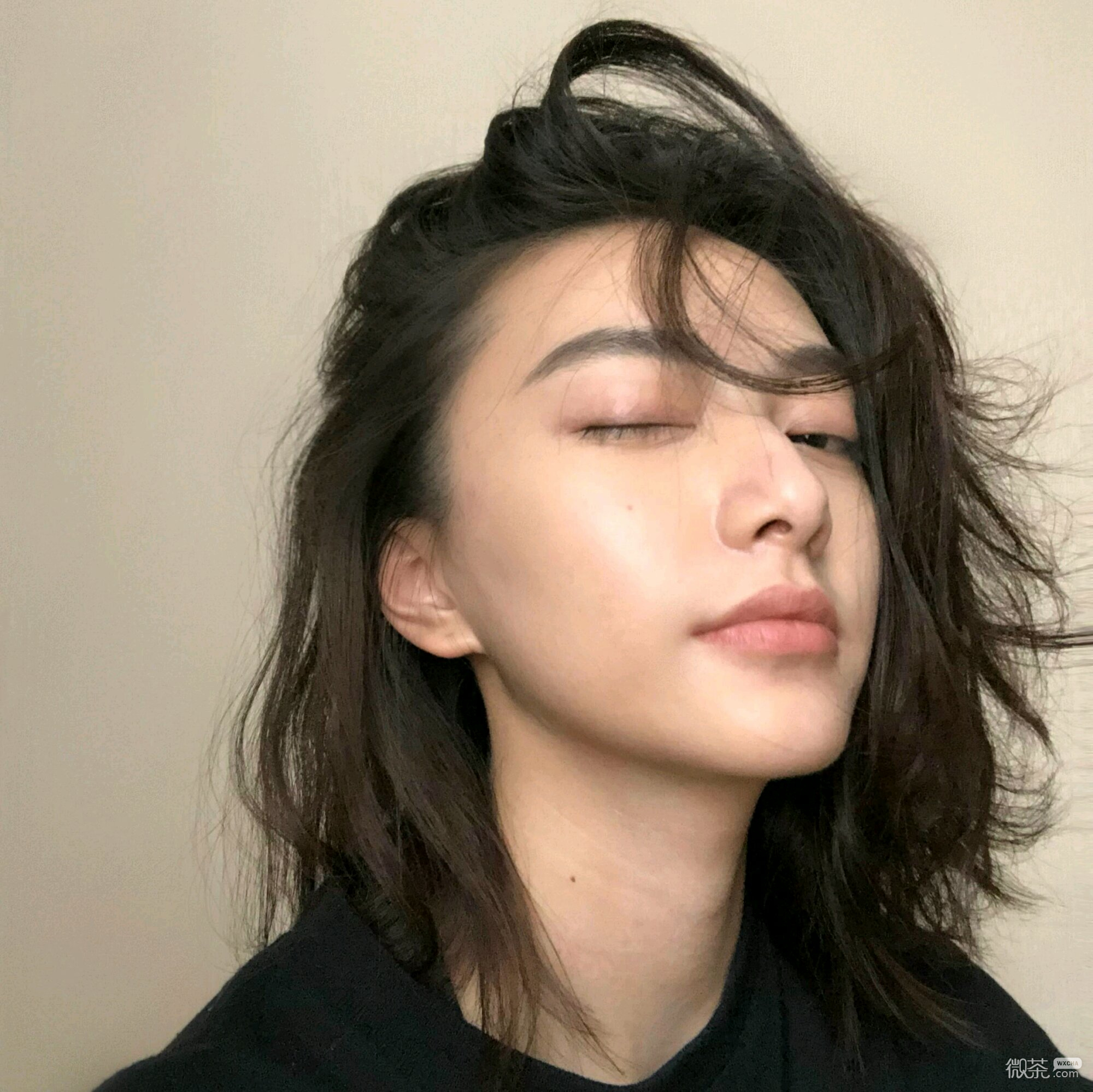微信俏皮简洁时尚清新女头