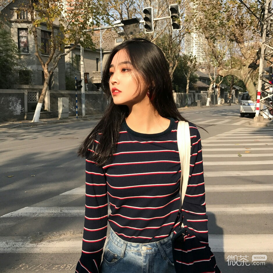 微信时尚小清新可爱女头