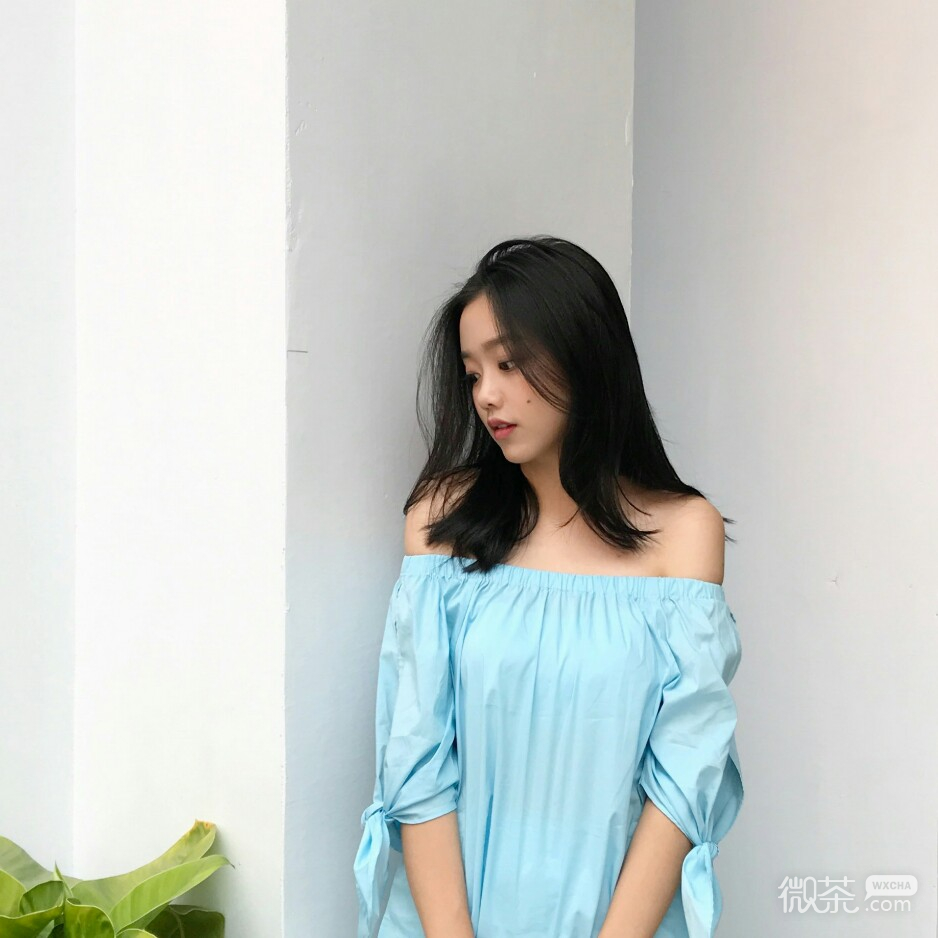 微信时尚小清新可爱女头