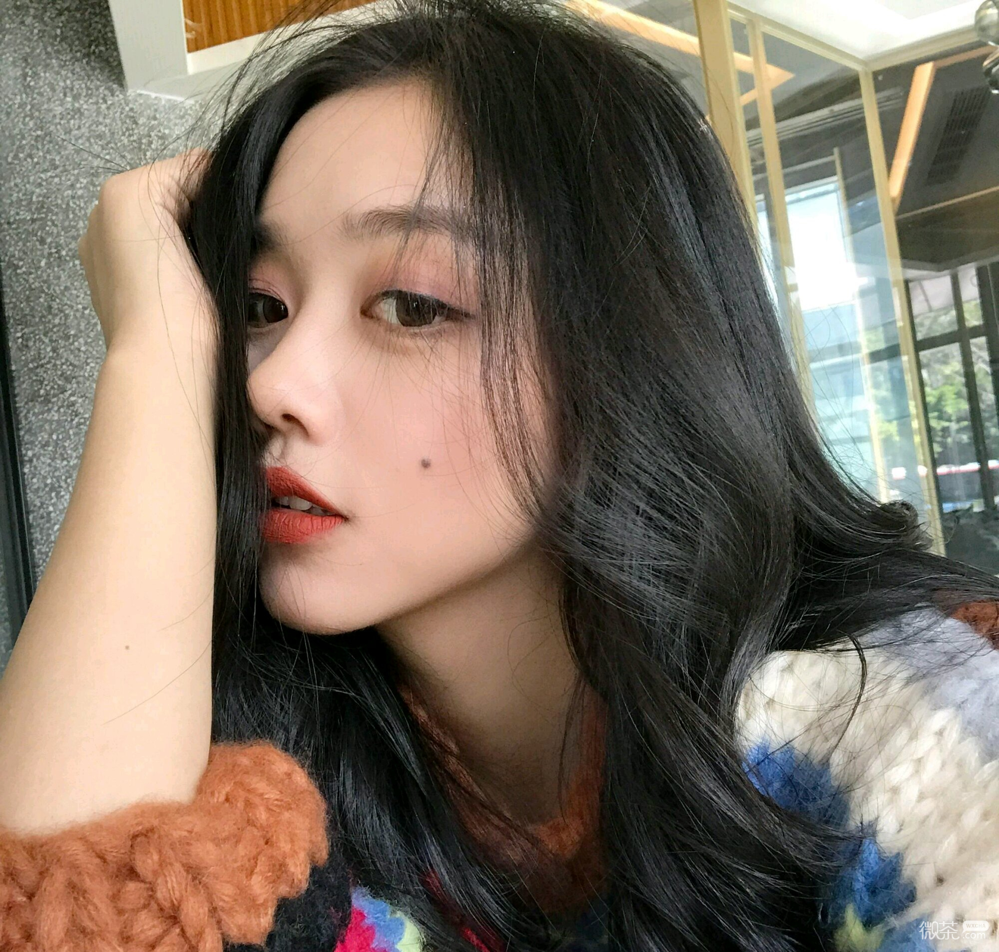 微信文艺性感清新阳光女头