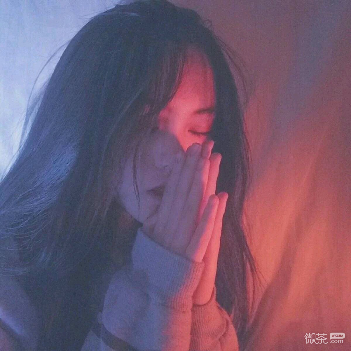 微信文艺性感清新阳光女头