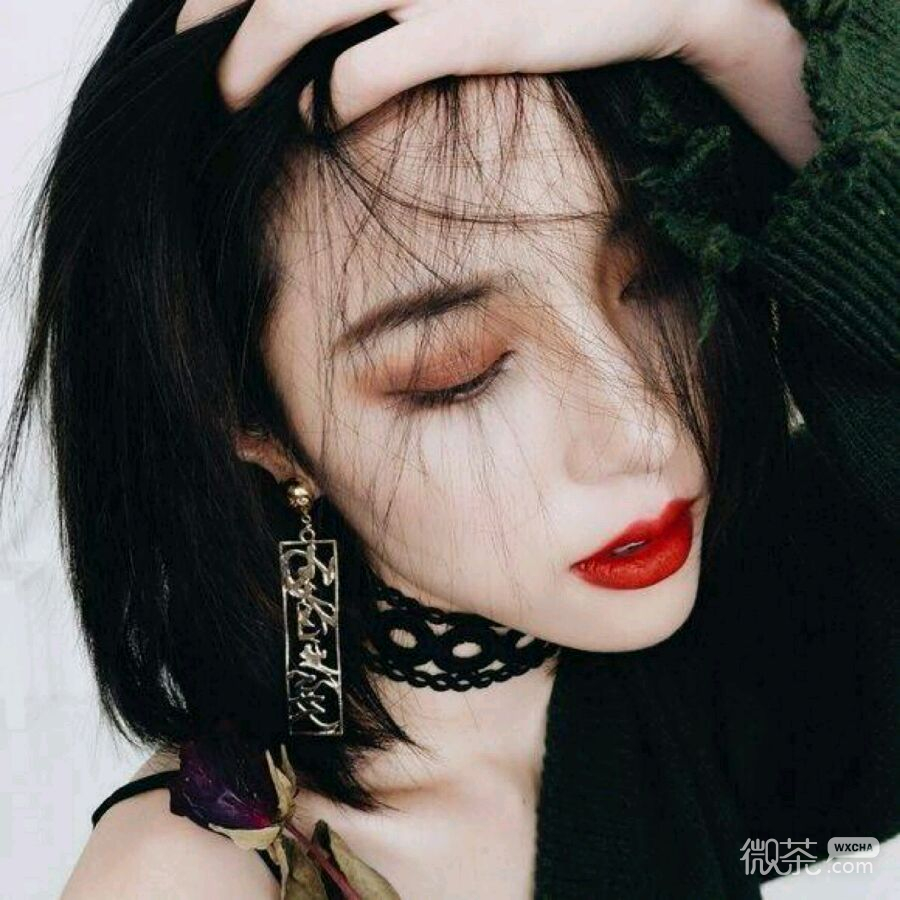 微信时尚阳光性感森系女头