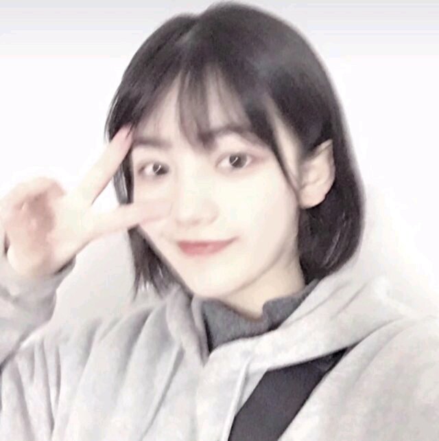 微信清纯森系迷人女头