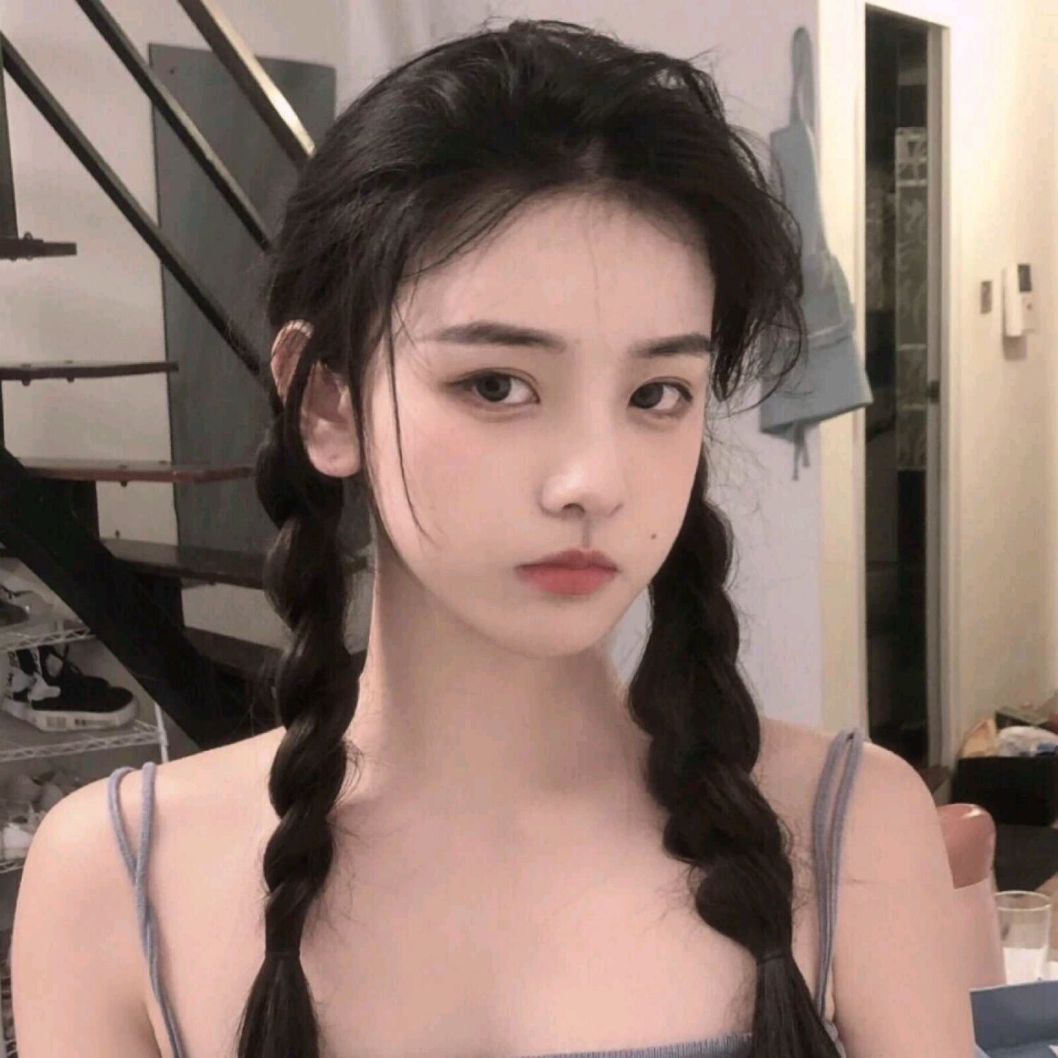 微信清纯森系迷人女头