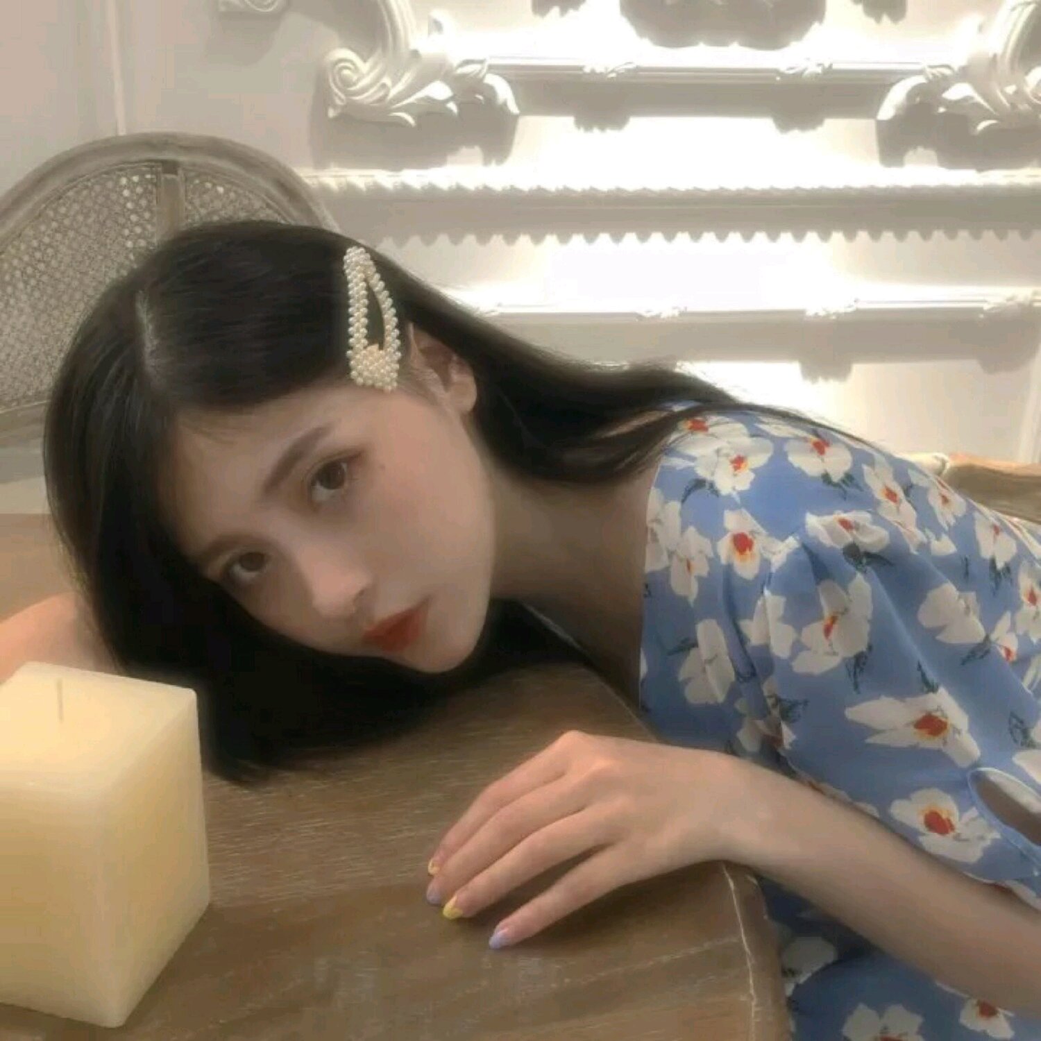 清新粉嫩阳光微信女头