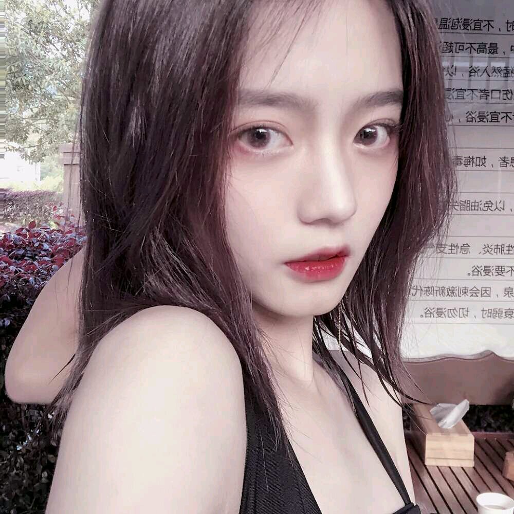 微信清纯森系迷人女头