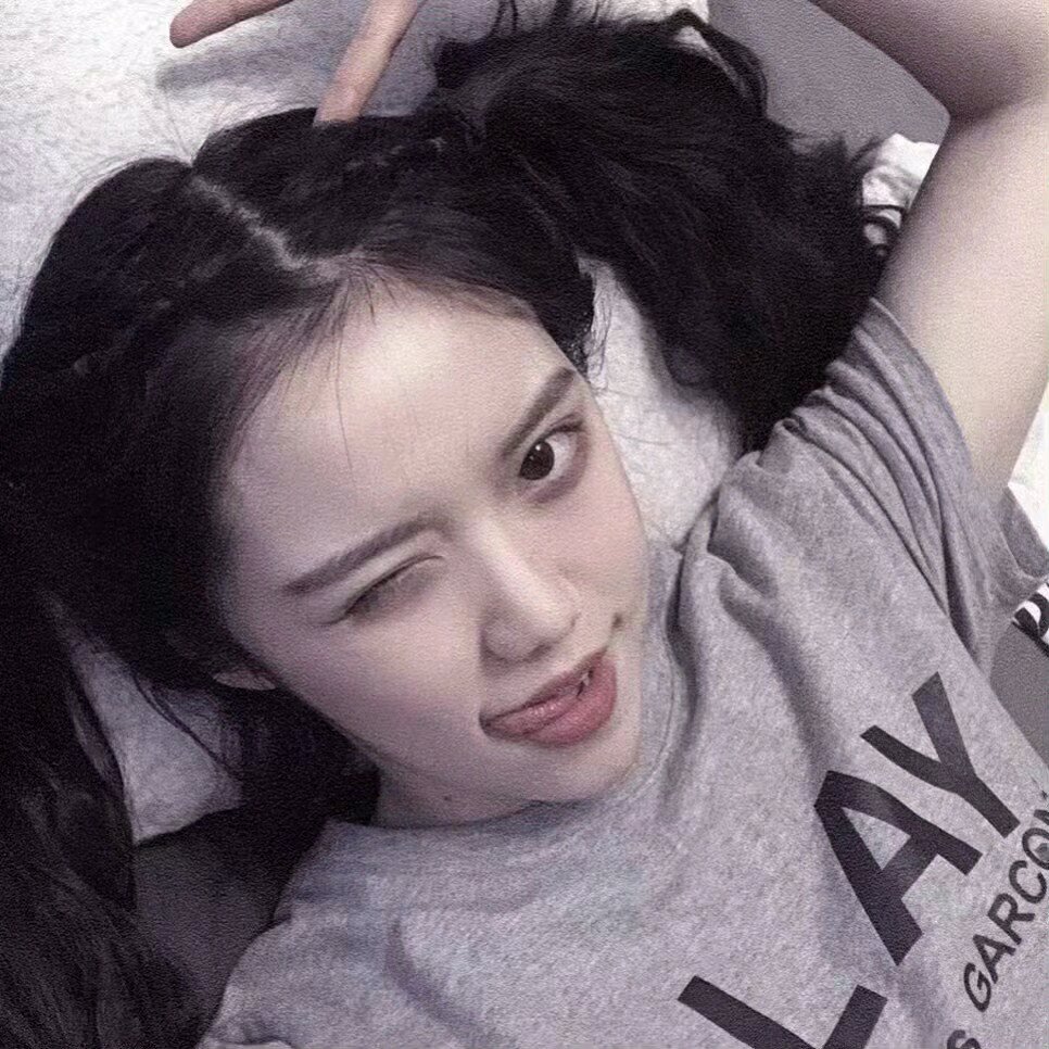 微信清纯森系迷人女头