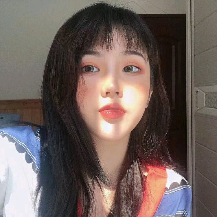 清新粉嫩阳光微信女头