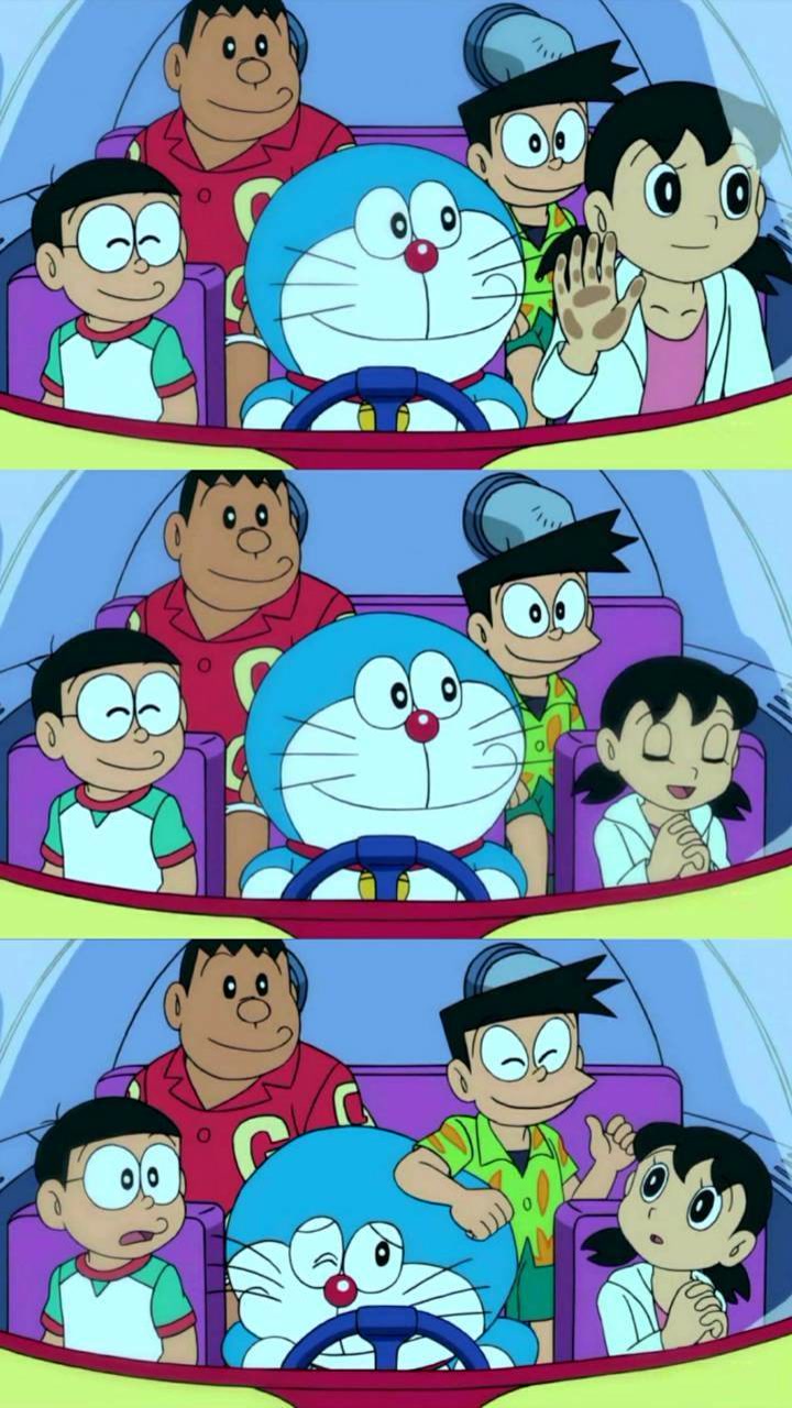 萌系多啦A梦系列微信锁屏图片下载