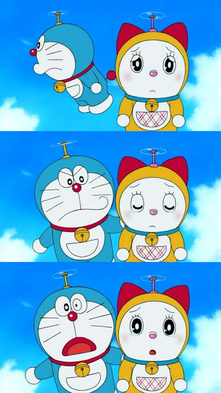 萌系多啦A梦系列微信锁屏图片下载