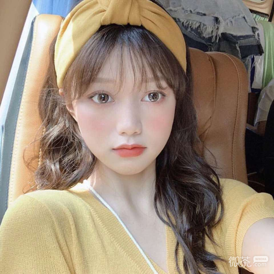 微信可爱文艺迷人女头