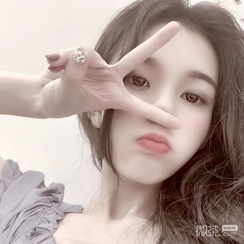 微信可爱文艺迷人女头