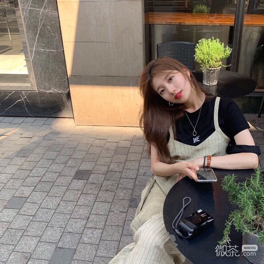 微信可爱文艺迷人女头