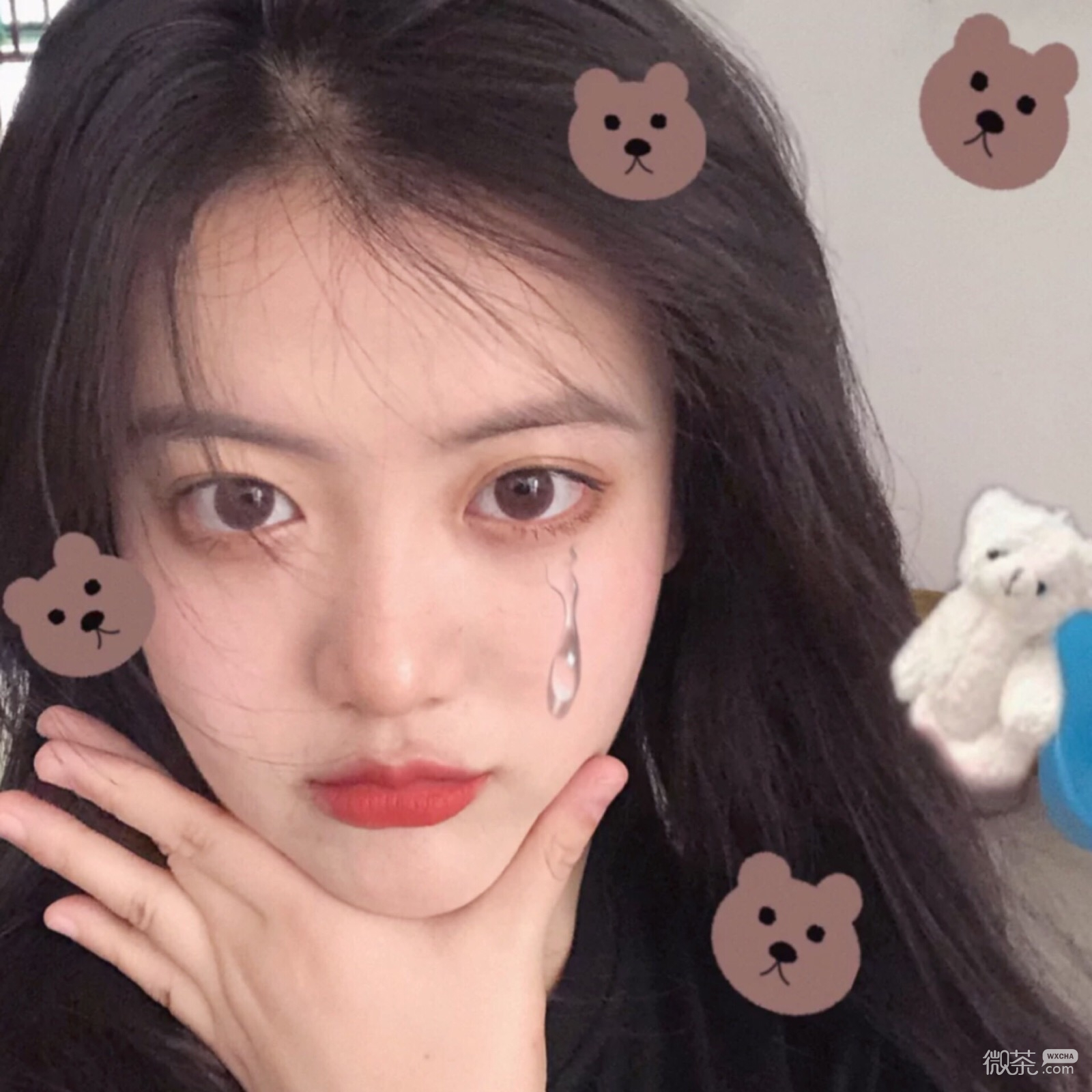 微信清纯粉嫩迷人女头