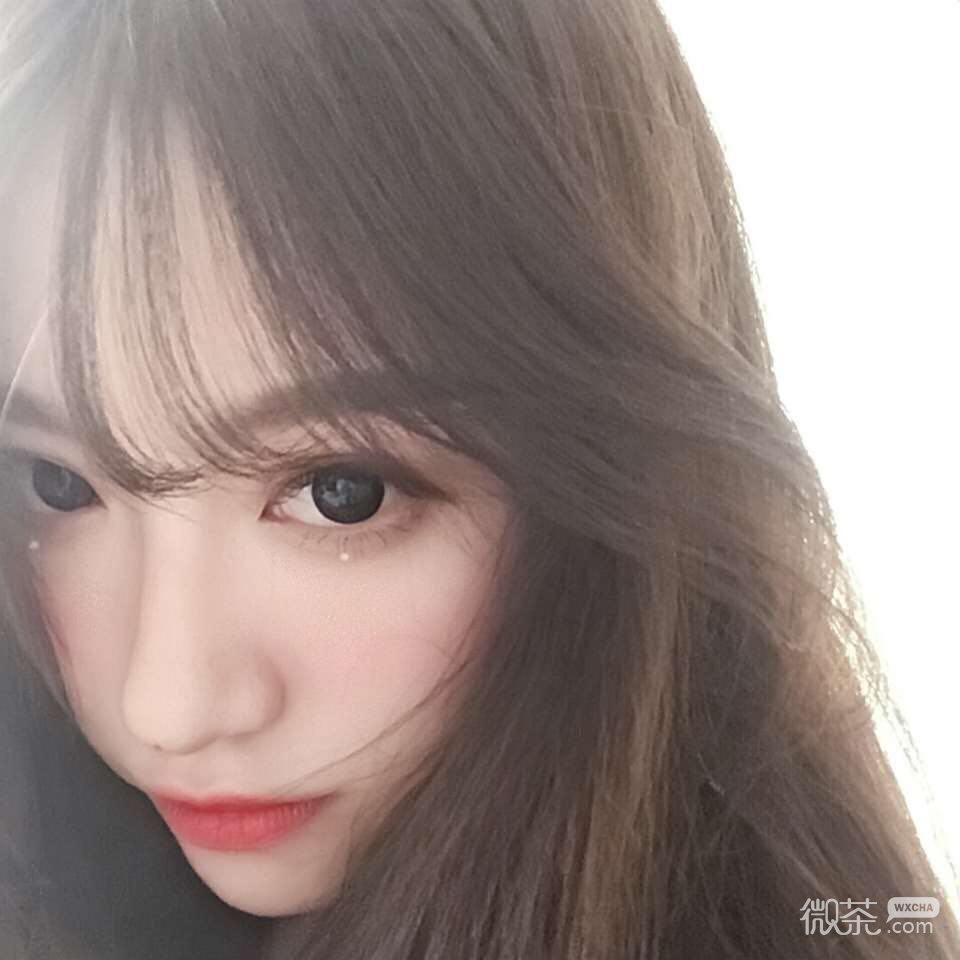 微信可爱文艺迷人女头