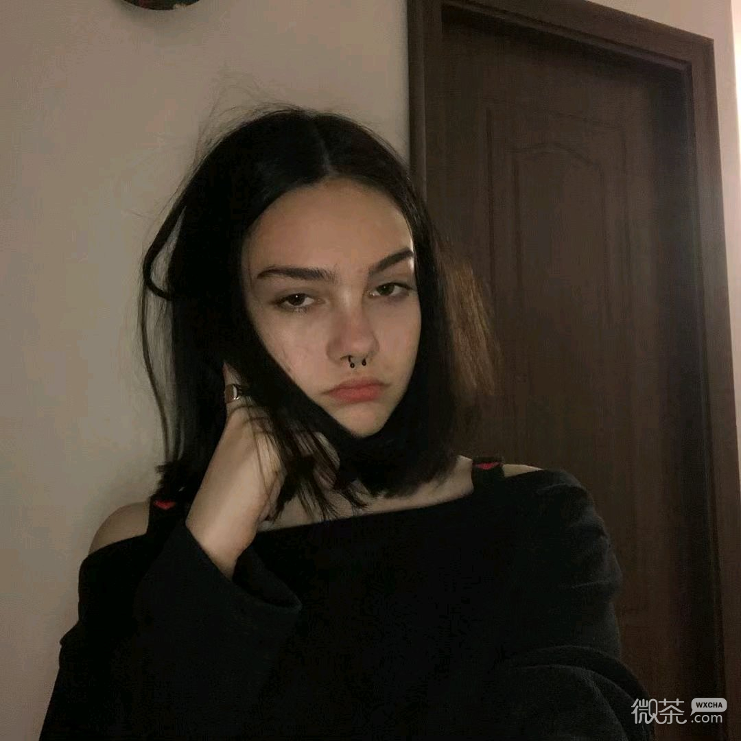 微信小清新佛系时尚欧美女头