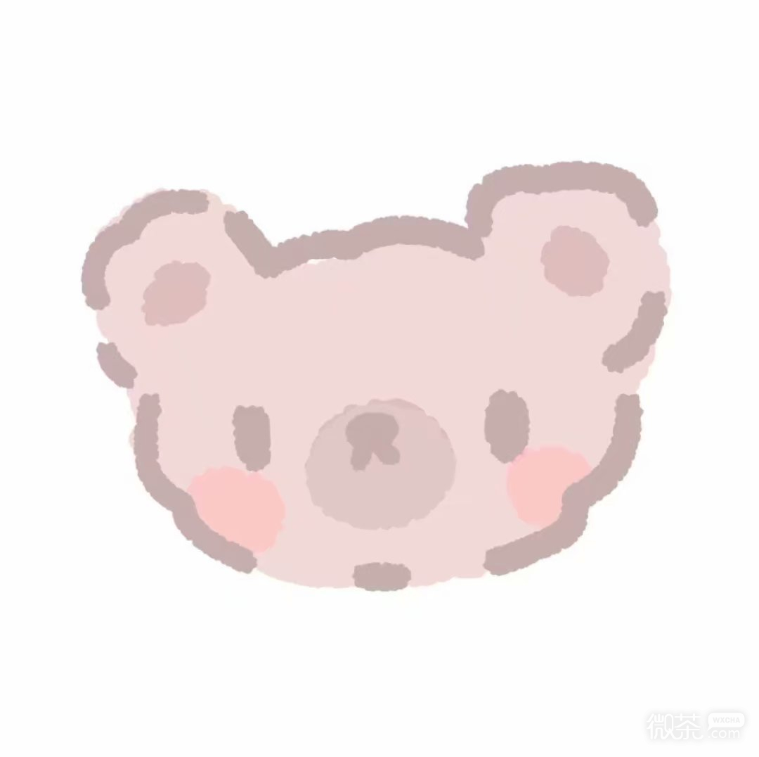粉色系可爱卡通情侣微信头像