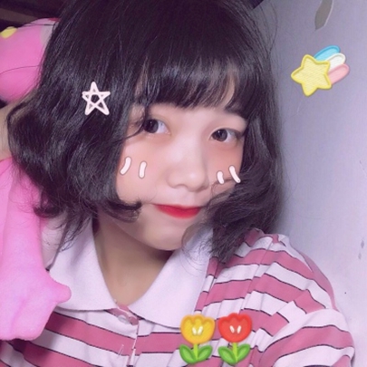 萌萌哒的微信气质短发女生头像下载