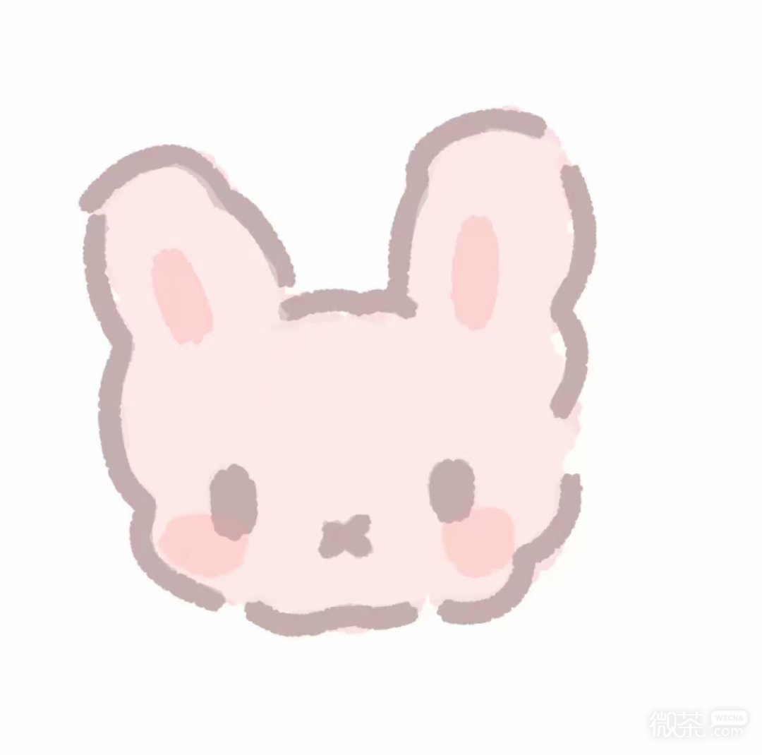 粉色系可爱卡通情侣微信头像