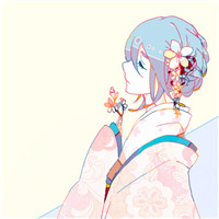 微信最新个性动漫二次元和服美女头像下载