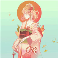 微信最新个性动漫二次元和服美女头像下载