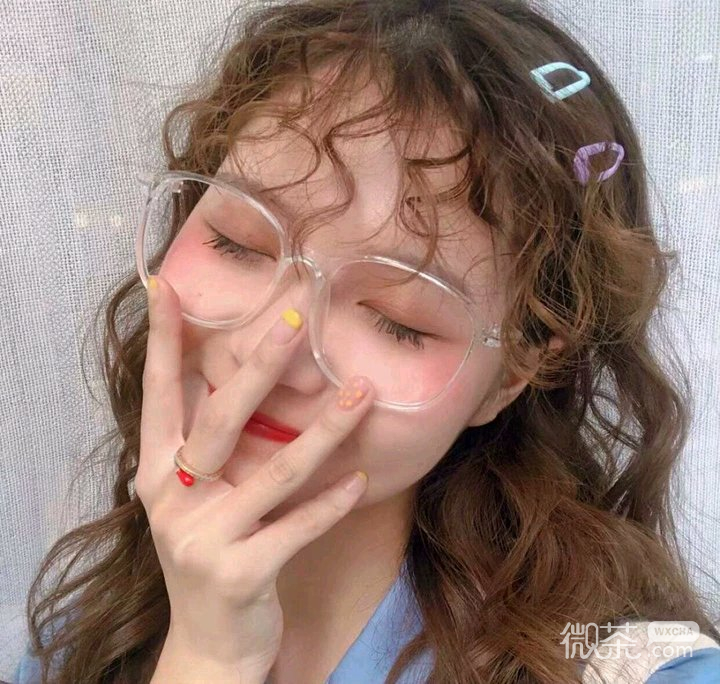 微信小清新可爱粉嫩女头