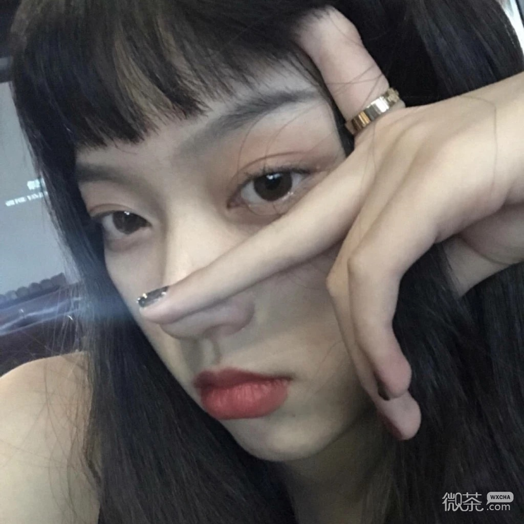 微信小清新森系迷人时尚女头