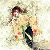 微信最新个性动漫二次元和服美女头像下载