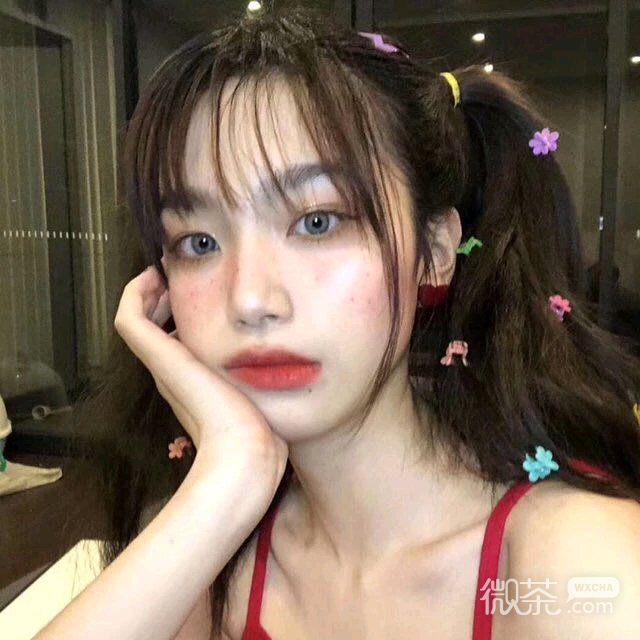微信佛系时尚小清新迷人女头