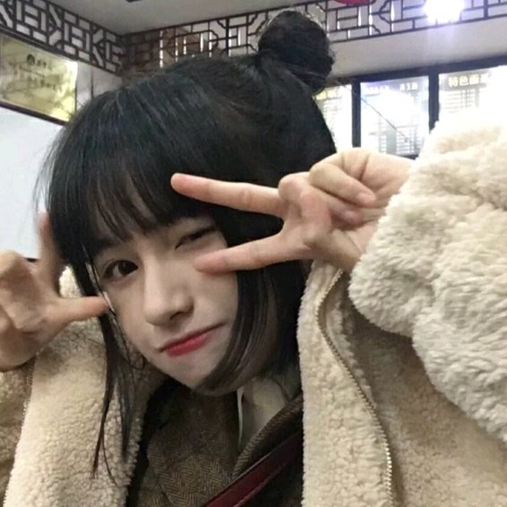 文艺小清新时尚性感微信女头