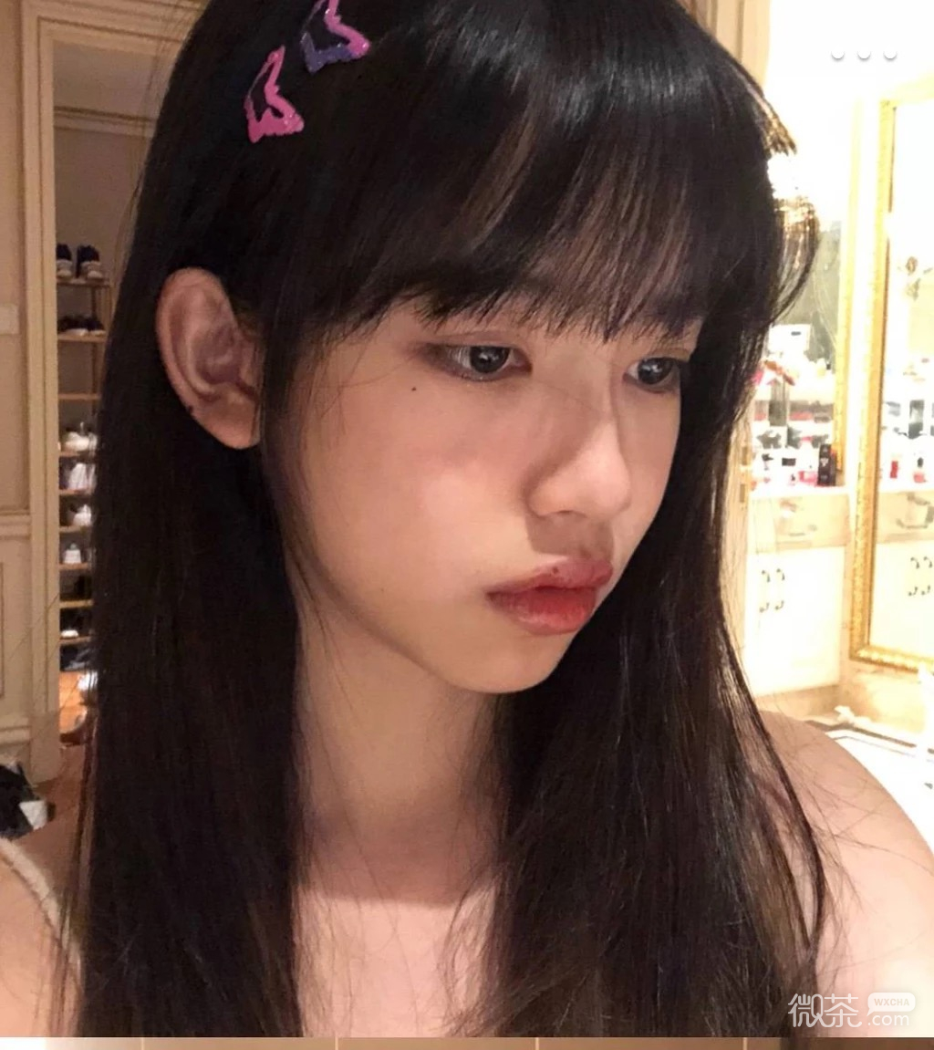微信小清新森系迷人时尚女头