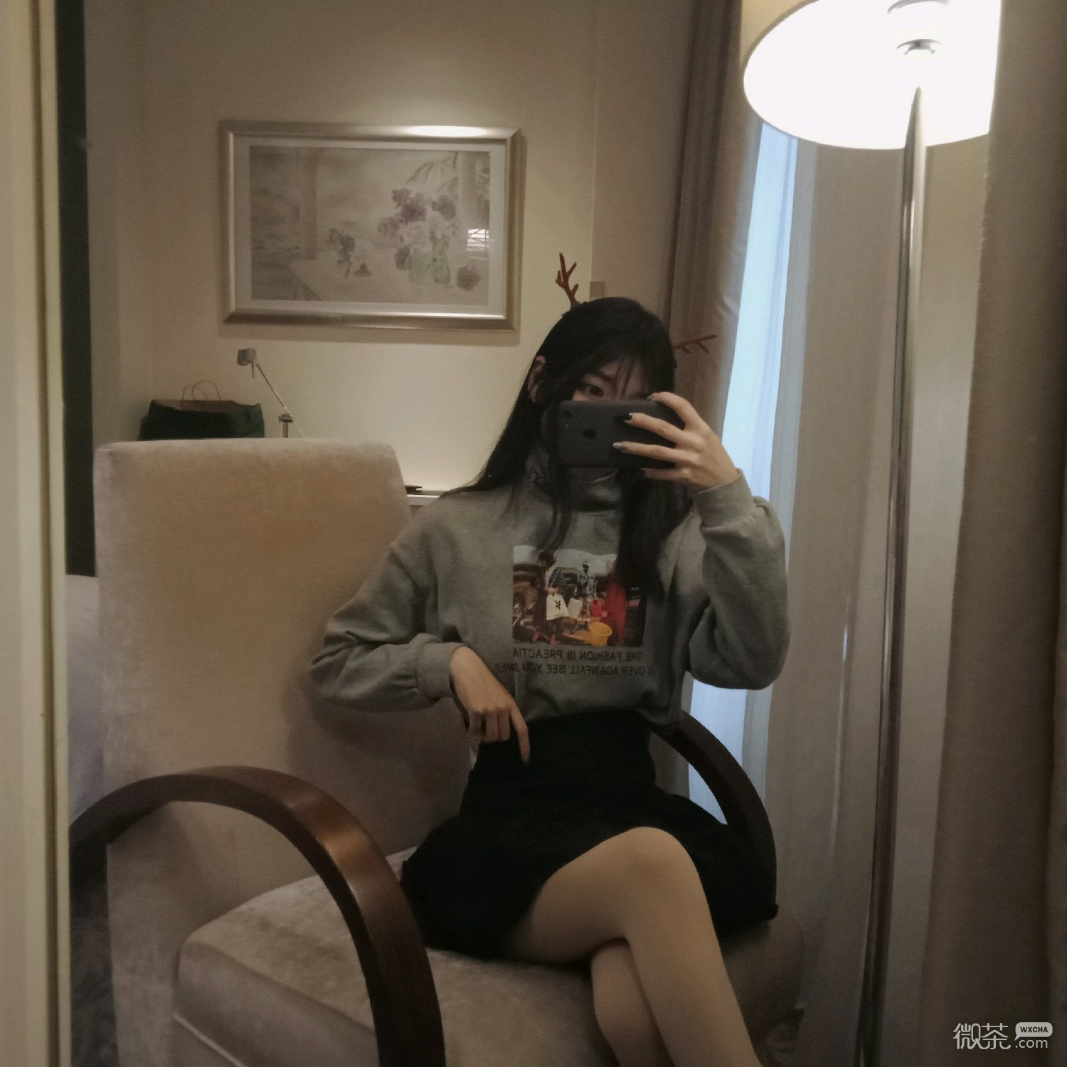 微信佛系时尚小清新迷人女头