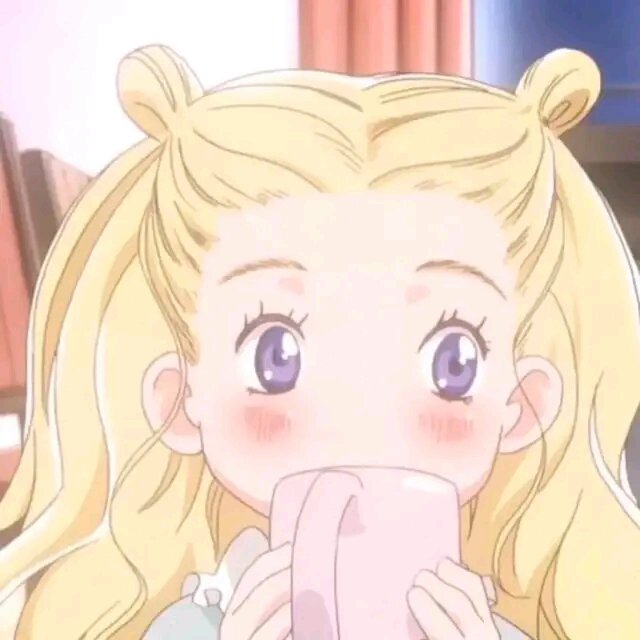 微信简约粉嫩可爱卡通女头