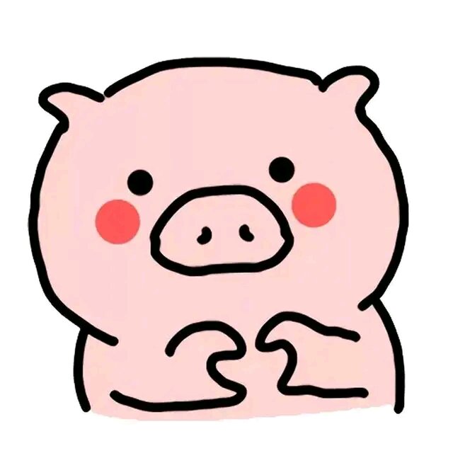 微信简约粉嫩可爱卡通女头