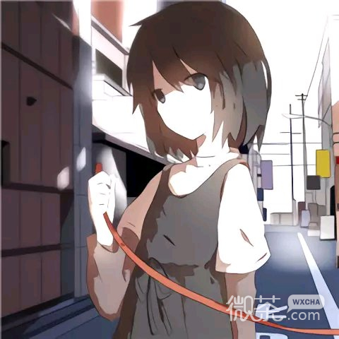 微信粉嫩可爱二次元情侣头像
