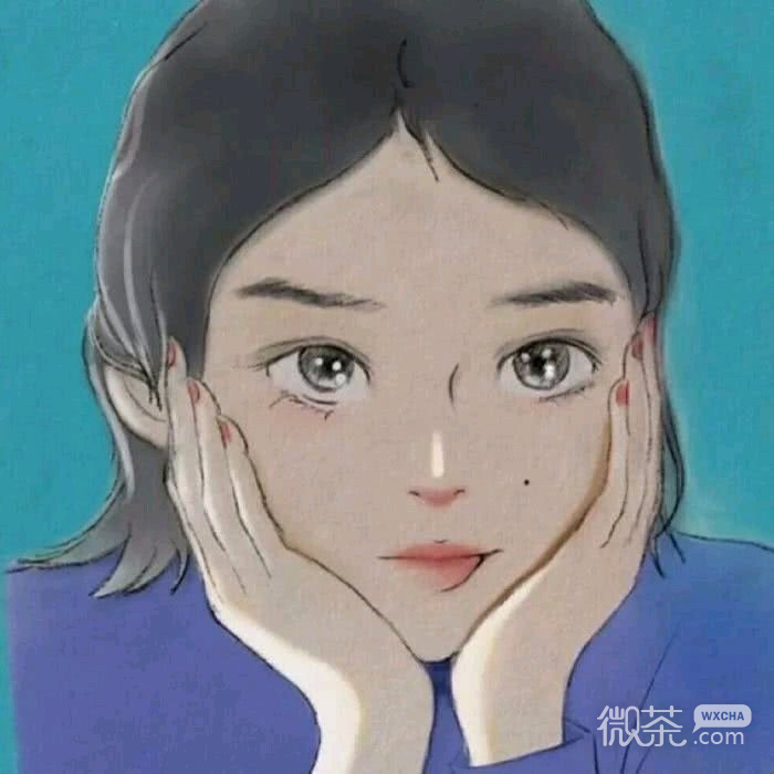微信简洁气质阳光女头