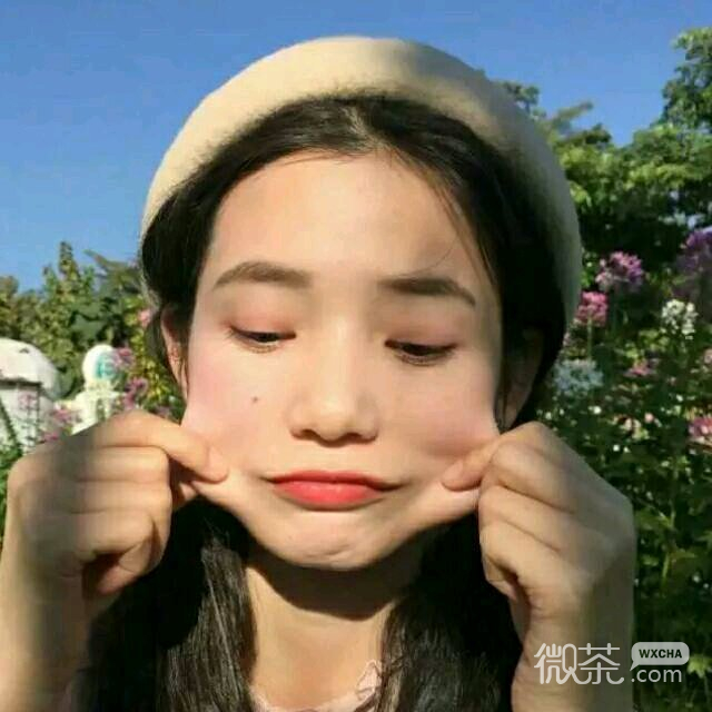 微信简洁气质阳光女头