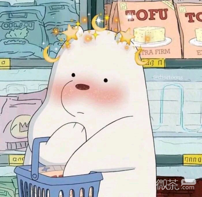 微信简约粉嫩可爱卡通女头