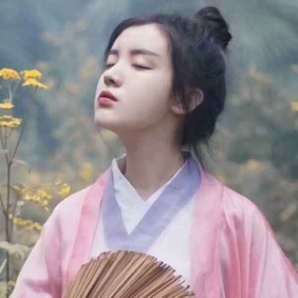 微信文艺气质森系好看女头