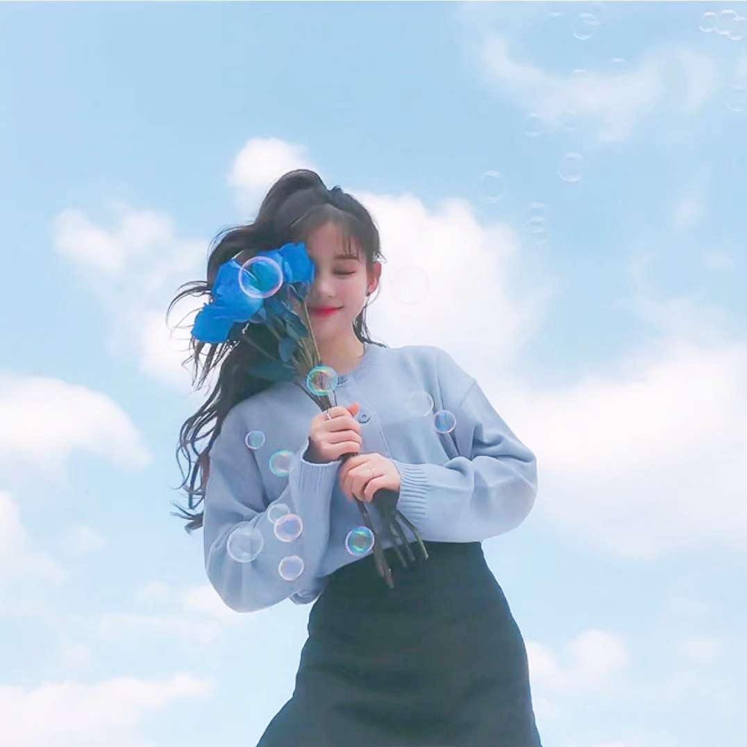 微信文艺气质森系好看女头