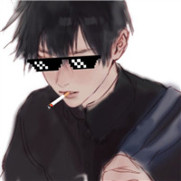 二次元马赛克墨镜男生头像合集下载