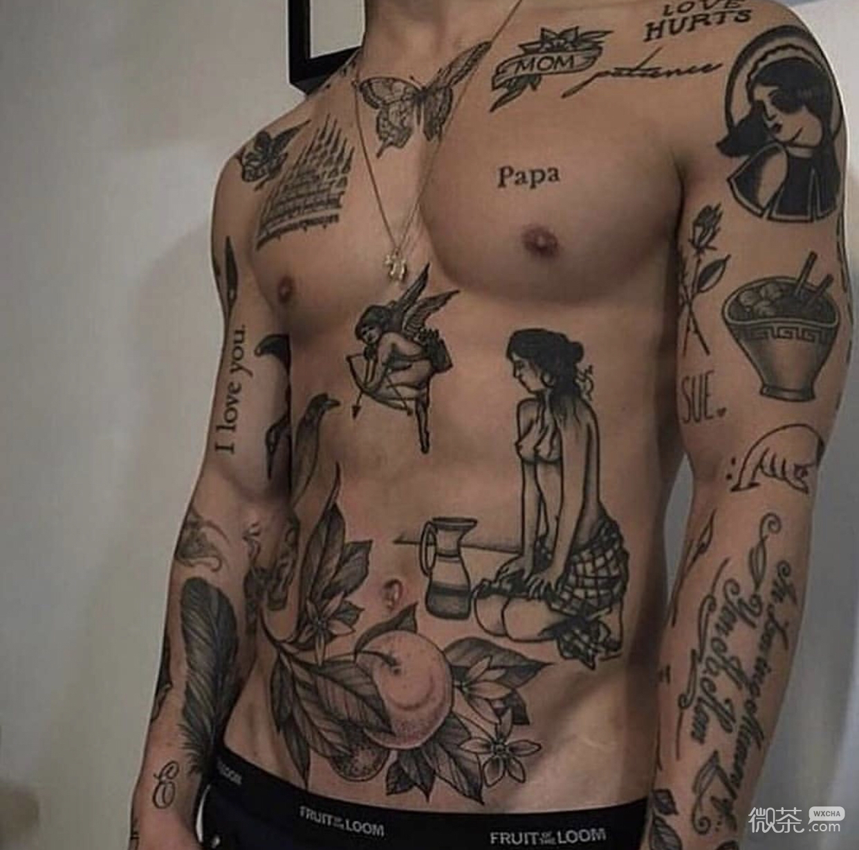 微信高冷复古时尚欧美男头
